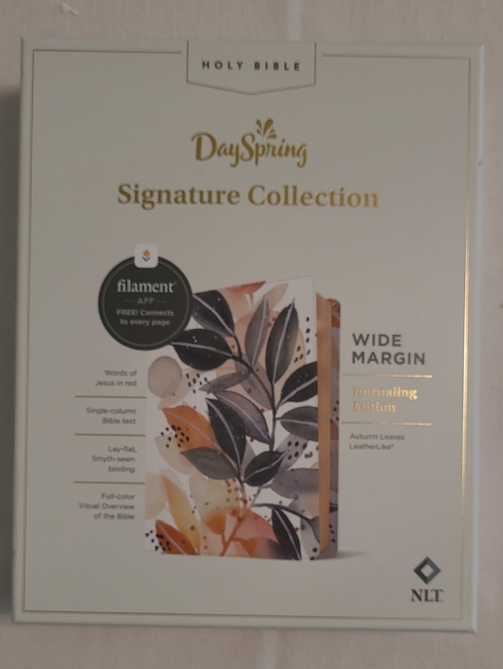 DaySpring Signature Collection Wide Margin Journaling Bible - Autumn Leaves